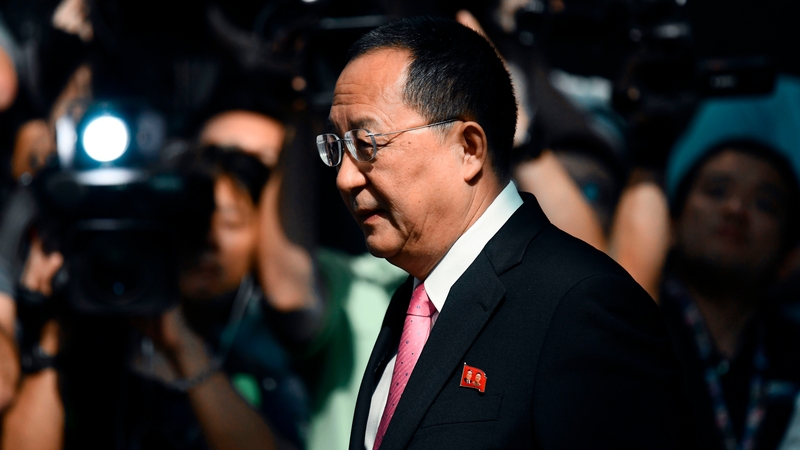 Ri Yong-ho also issued a threat to shoot down US bombers