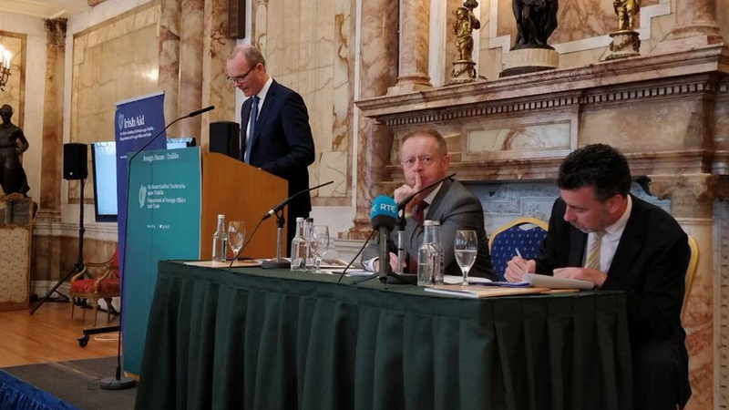 Minister for Foreign Affairs Simon Coveney launched the 2016 Irish Aid report (Pic: @dfatirl)
