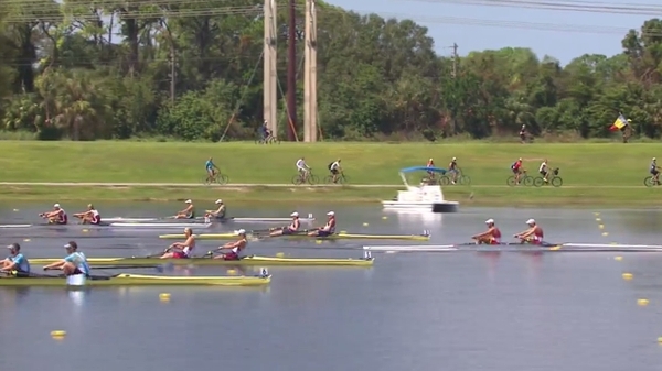 Fionnan McQuillan-Tolan and Patrick Boomer competing in today's repechage
