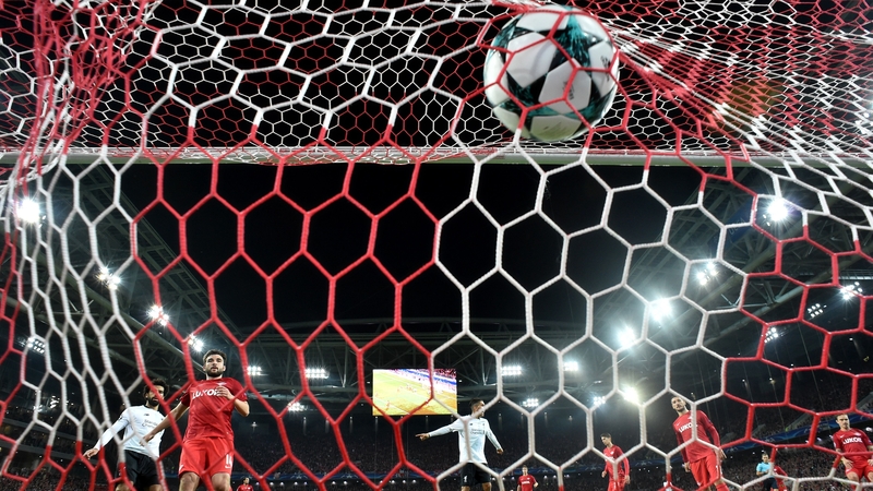 A spectacular free-kick put Spartak Moscow ahead