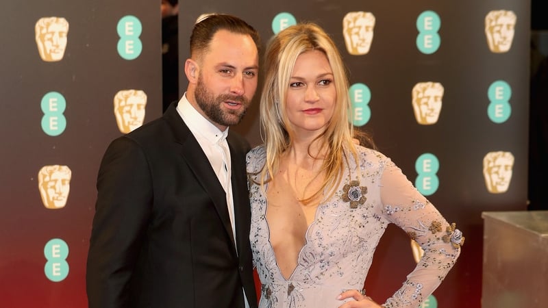 Julia Stiles and Preston J Cook are expecting their first child next month