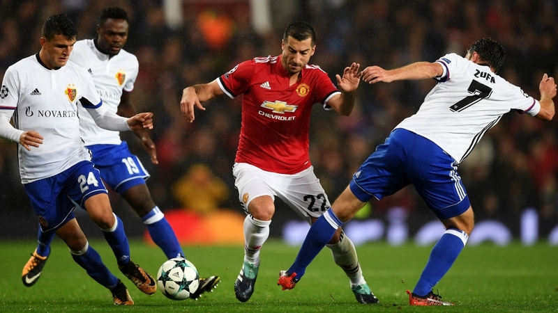 Henrikh Mkhitaryan in action against FC Basel