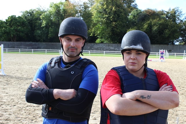 horseriding challenge Karl and Kayleigh