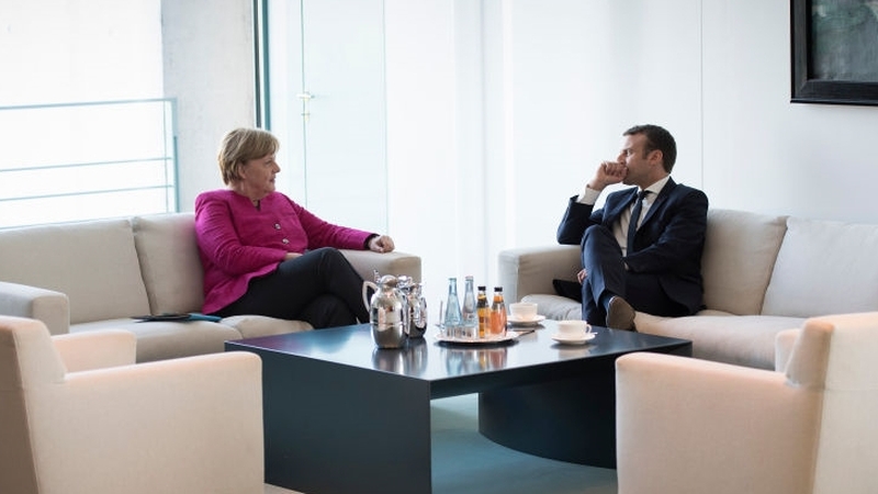 Emmanuel Macron sees Angela Merkel's backing for his plans as crucial