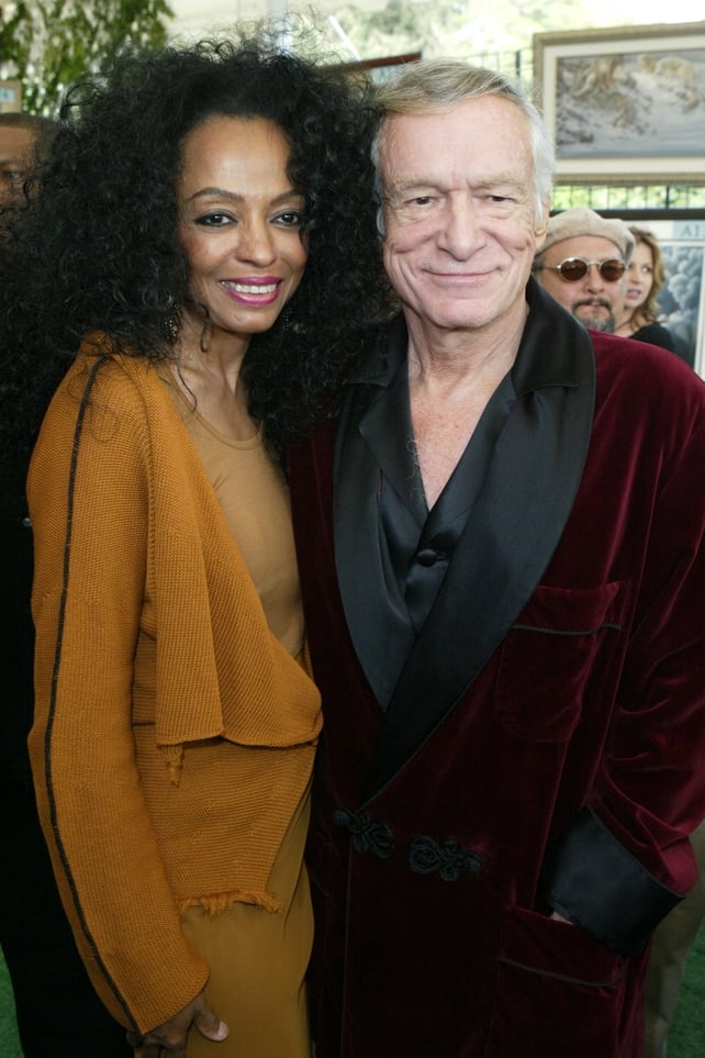 Singer Diana Ross and Hugh Hefner, 2004