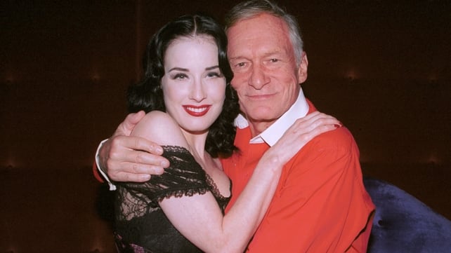 Dita Von Teese and Hugh Hefner, 2002