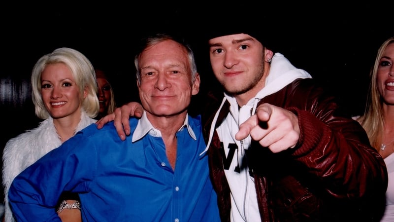 Hugh Hefner and Justin Timberlake, 2003