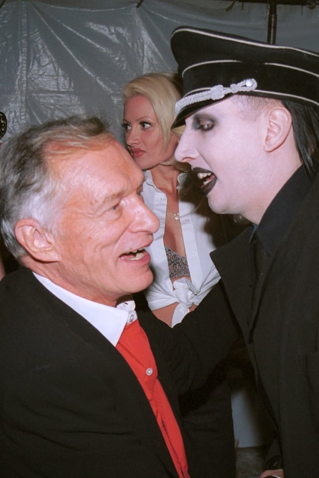 Hugh Hefner and Marilyn Manson, 2002