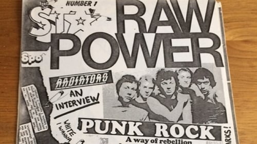 The cover of the first edition of classic Irish punk rock 'zine Raw Power