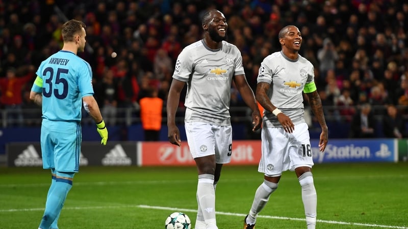 Romelu Lukaku after scoring his second goal against CSKA Moscow