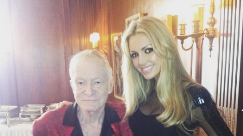 Hugh Heffner and Rosanna Davison
