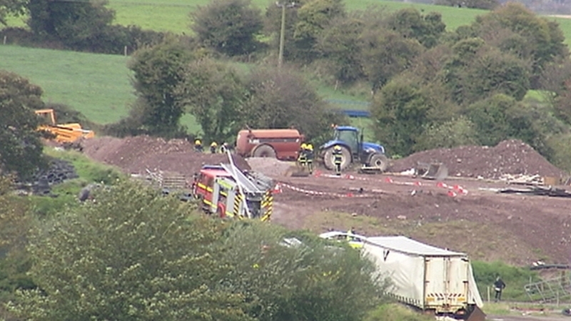Gardaí and emergency services spent several hours at the scene