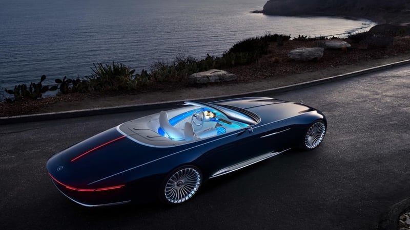 The Maybach Vision 6 mimics the design of a classic yacht.
