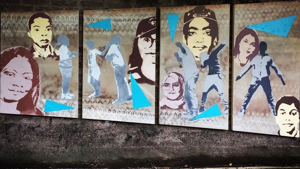 Arriving Into View - a mural by young people in direct provision