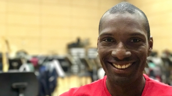 Opera singer Noah Stewart at rehearsals in RTÉ