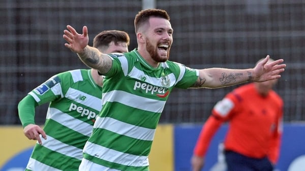 Brandon Miele celebrates his equaliser