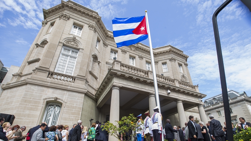 The Cuban embassy in Washington, DC