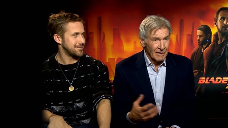 Ryan Gosling and Harrison Ford
