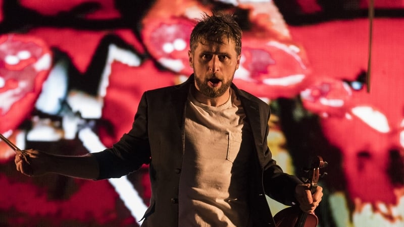 Aaron Monaghan stars in Enda Walsh's modernist opera The Second Violinist, playing at this year's Dublin Theatre Festival.