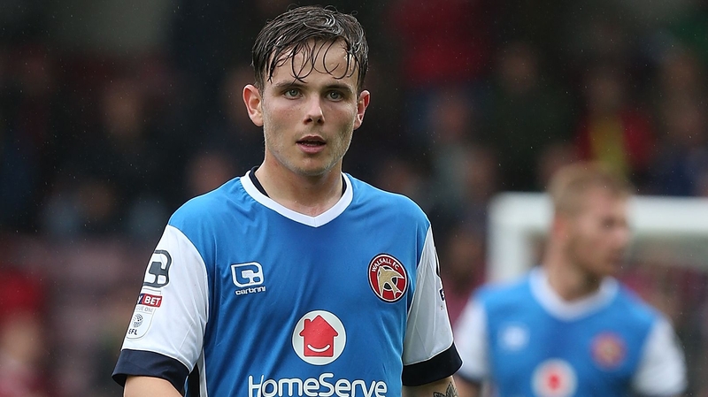 Liam Kinsella in action with Walsall