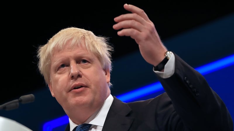 Boris Johnson was speaking at a fringe event at the Conservative Party Conference