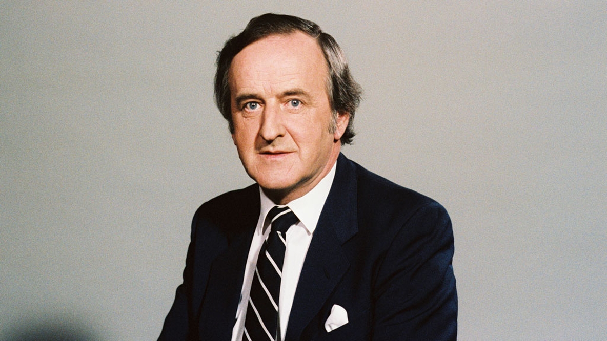 Albert Reynolds in a photographic studio in Leinster House, Dublin in May 1983.