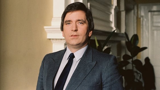 Fianna Fáil TD and former Minister for Finance Charlie McCreevy, in Leinster House, Dublin in May 1983.