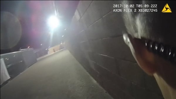 Police bodycam footage shows response to Las Vegas shooting