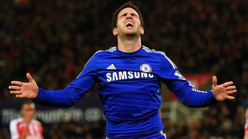 Infamous pizza-flinger Cesc Fabregas