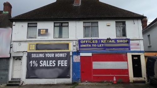 The property on Old County Road in Crumlin