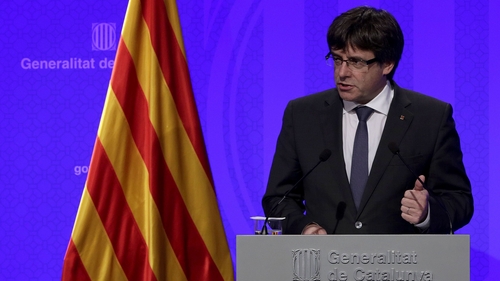 Catalan regional leader Carles Puigdemont