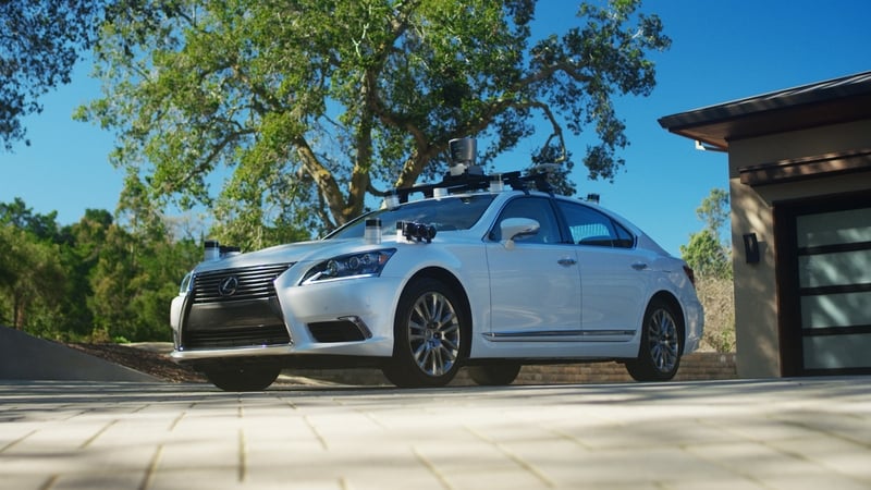 This Lexus will drive itself at speeds of over 150 kilometres an hour.