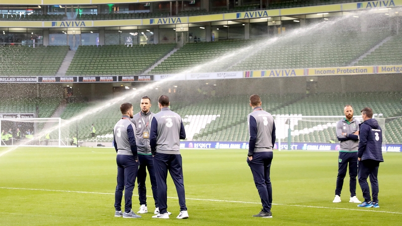 Niklas Bendtner is hopeful the Aviva pitch will be more conducive to good football