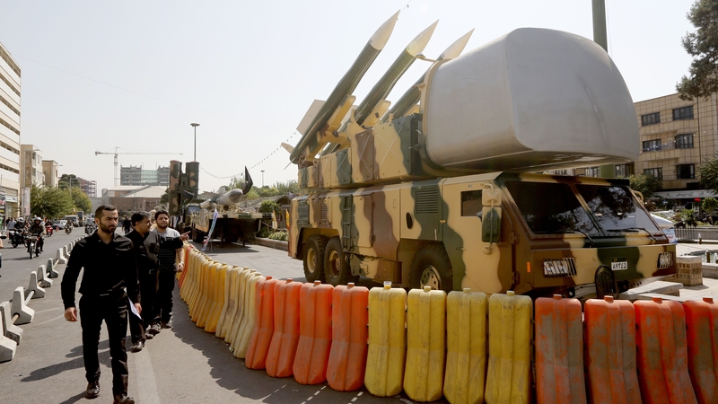 Iran's missile defences during a display in September