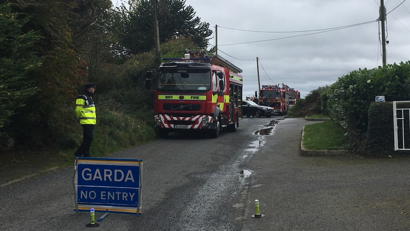 The blaze was reported just before 7am