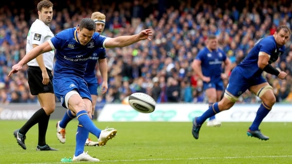 Johnny Sexton kicks point number 1231 for Leinster