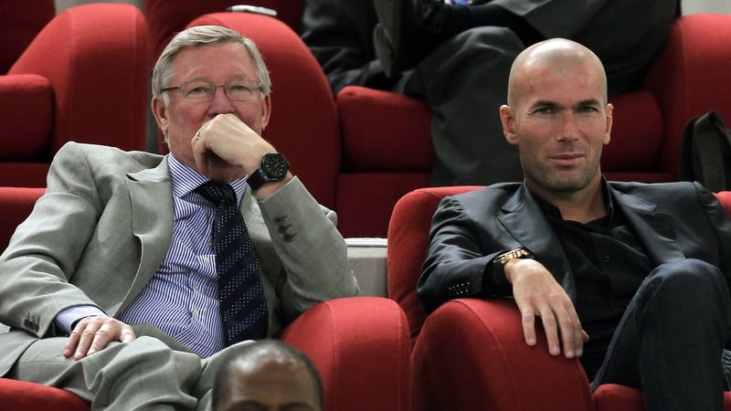 Alex Ferguson and Zinedine Zidane.