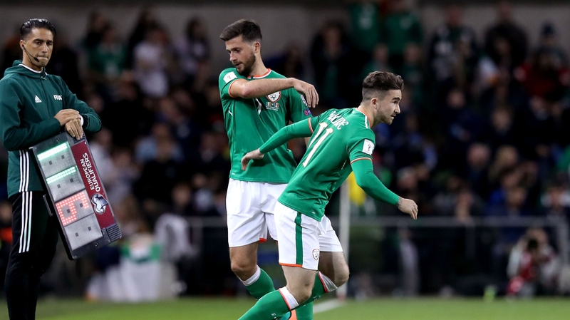 Sean Maguire came on for Shane Long last Friday