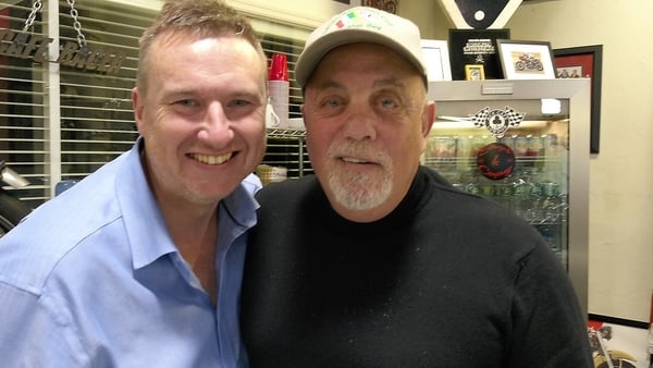When legends collide - Rising Time host Shay Byrne meets Billy Joel