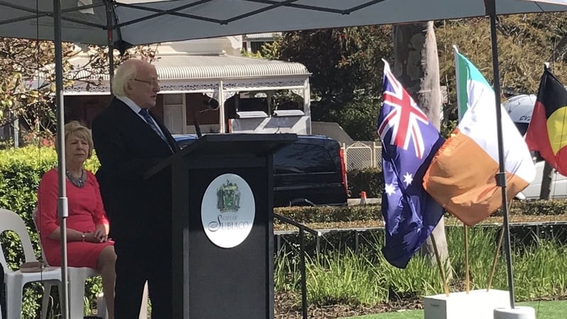 President Michael D Higgins said that today we have the capacity to anticipate the threat of famine