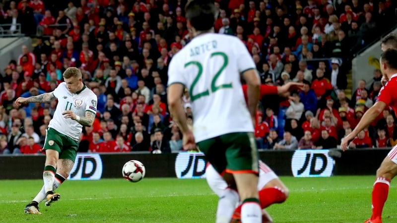 James McClean hits the winner for Ireland against Wales