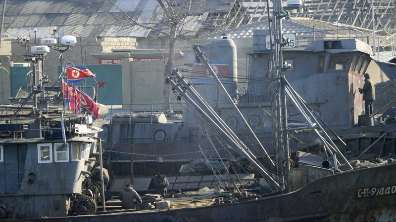 A UN global port ban has been imposed on four vessels found transporting prohibited goods