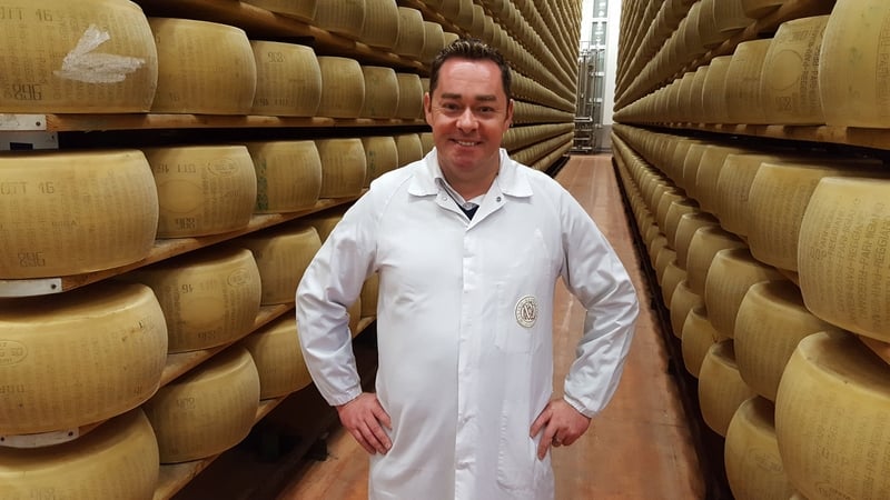 Neven visiting Parmesan producer Mulino Alimentare