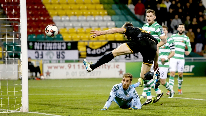 David McMillan scores his side's first goal