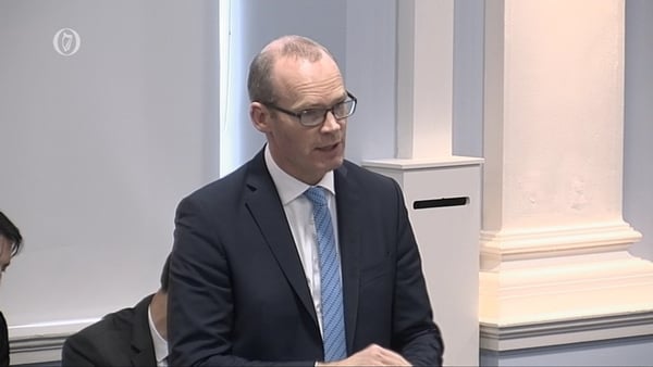 Simon Coveney addressed the Seanad