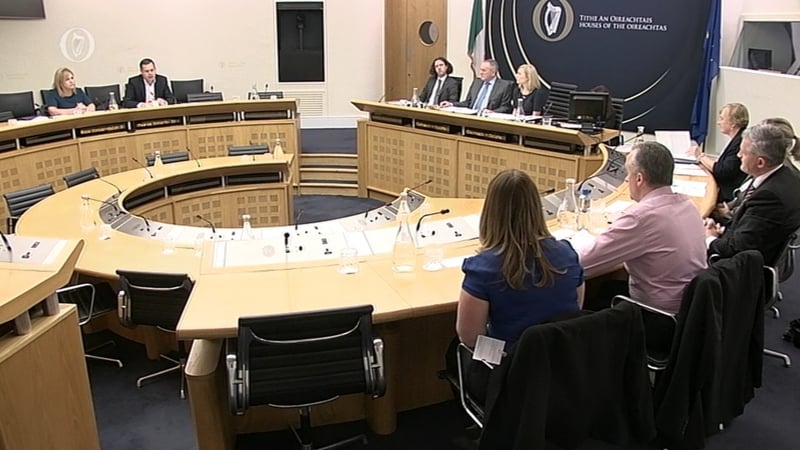 The Oireachtas Finance Committee hearing details from customers affected by the tracker mortgage issue