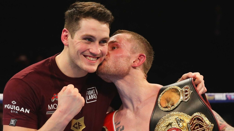 Happier times: Shane McGuigan (L) with Carl Frampton