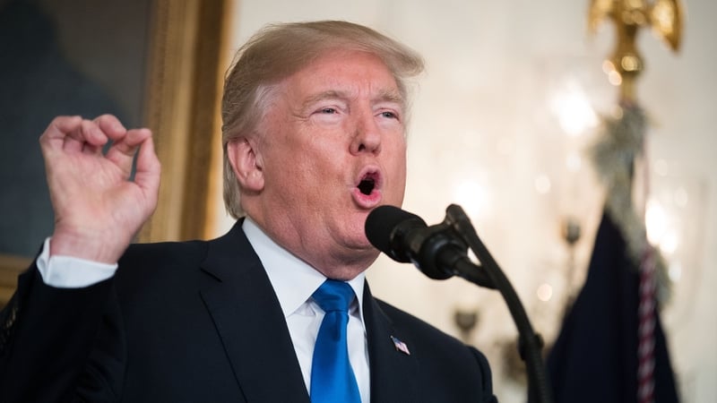 Donald Trump said his strategy will mean Iran will never acquire a nuclear weapon