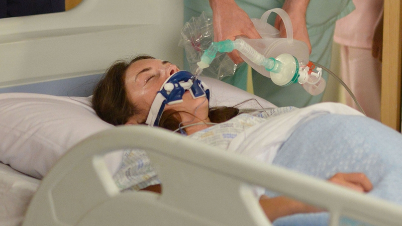 Stacey is rushed to hospital