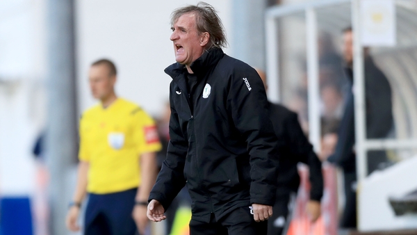 Finn Harps manager Ollie Horgan. His side are on the cusp of relegation after a 3-1 defeat at Maginn Park tonight